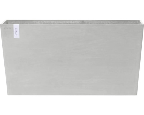 Květináč Ecopots Paris s kolečky plastový Ø 97,7 cm 100,5 x 39,6 x 51,8 cm šedý Obdélníkový květináč