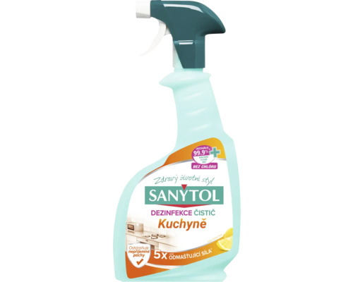 Dezinfekční čistič SANYTOL KOUPELNY 500 ml a SANYTOL KUCHYNĚ 500 ml