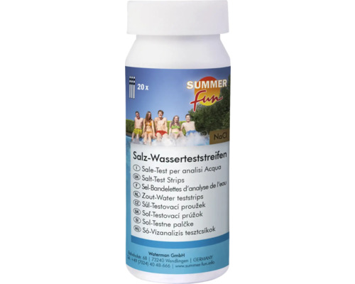 Tester proužky - sůl 20 ks Summer Fun Sůl-Testovací proužky pro analýzu bazénové vody