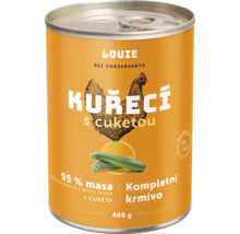 Konzerva pro psy s kuřecím masem a cuketou