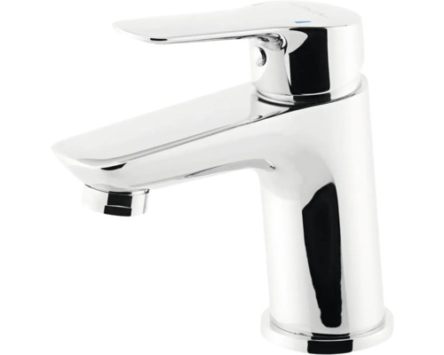 Lesklá umyvadlová baterie z kovu