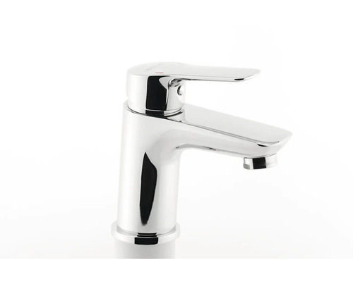 Jednopáková umyvadlová baterie z chromovaného kovu