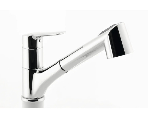 Chromová kuchyňská baterie s výsuvnou sprchou