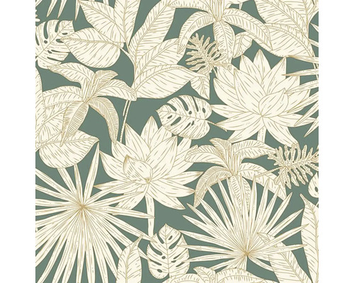 Vliesová tapeta Green&Co Hawai listí 0,53x10,05 m Tapeta s tropickým motivem listů