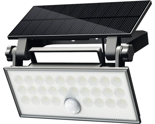 LED solární nástěnné osvětlení Top Light Heleon PIR PRO IP65 8W 800lm 4000K černé se senzorem pohybu