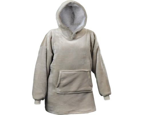 Mikinová deka hnědá Oversized Hoodie 70x50x87 cm stone