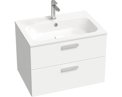 Koupelnová skříňka pod umyvadlo RAVAK Chrome II bílá vysoce lesklá 700 x 500 x 490 mm X000001773