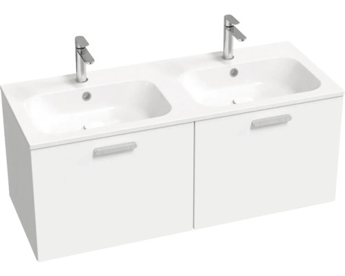 Koupelnová skříňka pod umyvadlo RAVAK Chrome II bílá vysoce lesklá 1200 x 470 x 490 mm X000001775