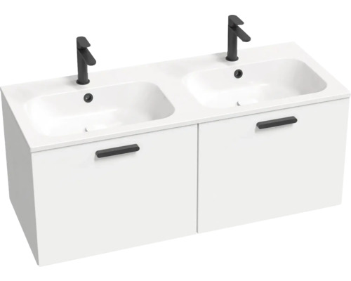 Koupelnová skříňka pod umyvadlo RAVAK Chrome II bílá vysoce lesklá 1200 x 470 x 490 mm X000001747