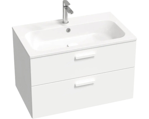 Koupelnová skříňka s umyvadlem RAVAK Chrome II bílá vysoce lesklá 800 x 500 x 490 mm X000001778