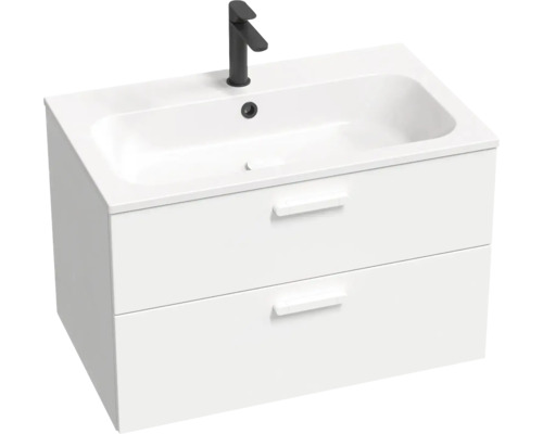 Skříňka pod umyvadlo se dvěma zásuvkami a vodovodní baterií