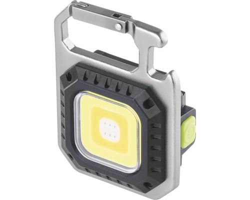 LED mini nabíjecí svítilna Emos 750lm stříbrná/černá