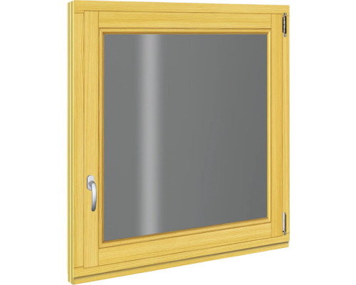 Dřevěné okno RORO 980 x 980 mm smrk pravé