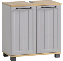 Skříňka pod umyvadlo se dvěma dvířky a obdélníkovými úchyty