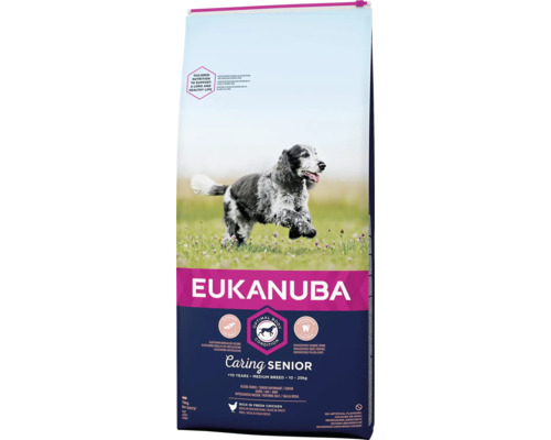 Granule pro starší psy středních plemen Eukanuba Senior Medium 15 kg