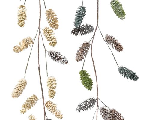 Dekorativní girlanda se šiškami pro interiér