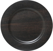 Dekorační talíř s dřevěným vzhledem pro dekoraci stolu