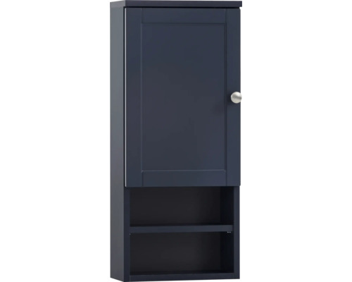 Koupelnová skříňka s dvířky a dvěma otevřenými policemi