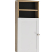 Závěsná skříňka s otevřenou policí a jedněmi dvířky