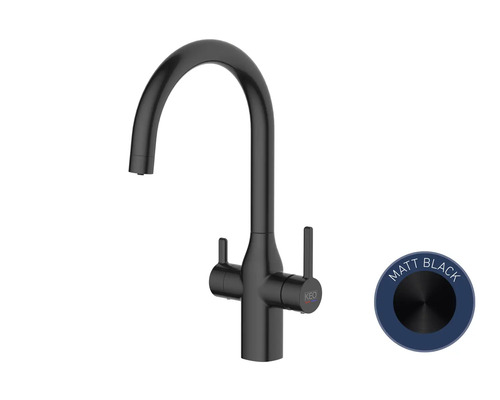 Černá kuchyňská vodovodní baterie