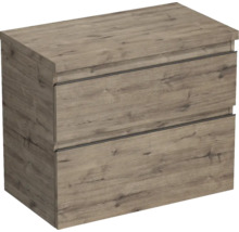 Koupelnová skříňka pod umyvadlo Jungborn TRENTA dub wellington 76,7 x 64,6 x 44,5 cm