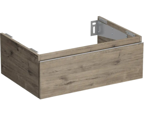 Koupelnová skříňka pod umyvadlo Jungborn TRENTA dub wellington 70 x 26 x 49,8 cm Skříňka pod umyvadlo ze dřeva s montážním zařízením