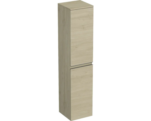 Koupelnová skříňka vysoká Jungborn TRENTA dub kendal přírodní 35 x 161,8 x 35 cm Vysoká skříňka se dvěma dvířky do koupelny
