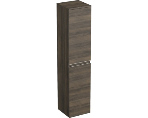Koupelnová skříňka vysoká Jungborn TRENTA dub tabák gladstone 35 x 161,8 x 35 cm Vysoká koupelnová skříň se dvěma dvířky