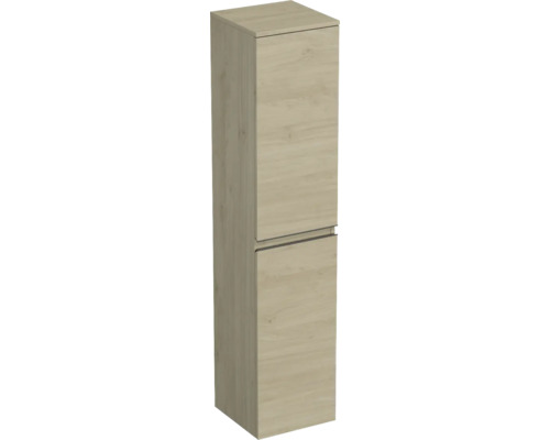 Koupelnová skříňka vysoká Jungborn TRENTA dub kendal přírodní 35 x 161,8 x 35 cm Vysoká skříň se dvěma dvířky do koupelny