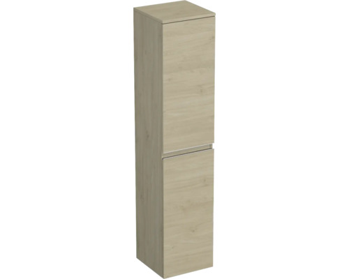 Koupelnová skříňka vysoká Jungborn TRENTA dub kendal přírodní 35 x 161,8 x 35 cm Vysoká skříň se dvěma dvířky do koupelny