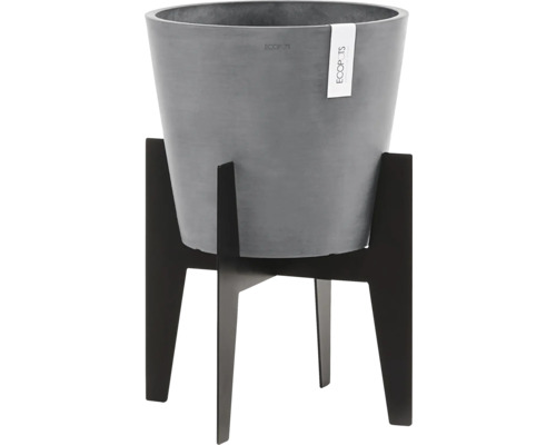 Květináč s dřevěnou základnou pro interiér