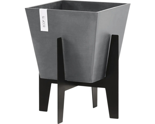 Čtvercový květináč se stojanem pro vnitřní i venkovní použití