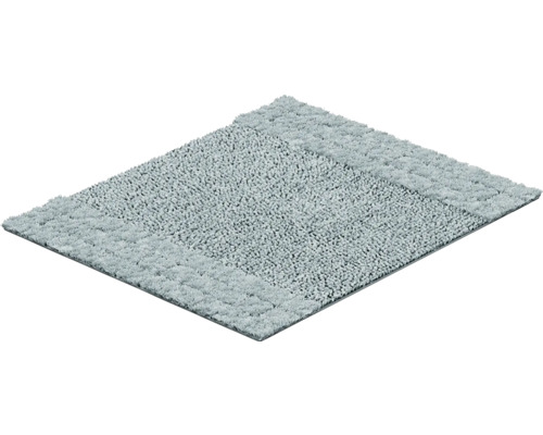 Šedá koupelnová předložka s třásněmi