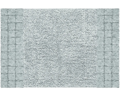 Koberec do koupelny Grund CHESS 60 x 90 cm zelená Koupelnový kobereček s obdélníkovým designem a dvěma různými texturami