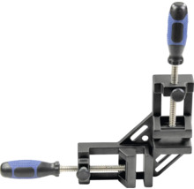 Rohová svěrka pro upevnění obrobků v úhlu 90 stupňů.