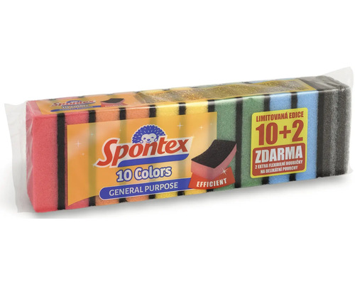 Spontex univerzální houbičky v balení 10+2 zdarma