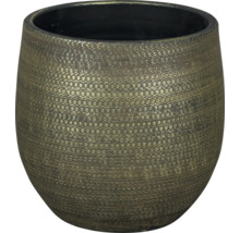 Kulatý květináč se strukturovaným povrchem