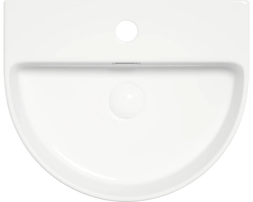 Pohled shora: keramické umyvadlo.