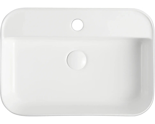 Keramické umyvadlo na desku s obdélníkovým tvarem