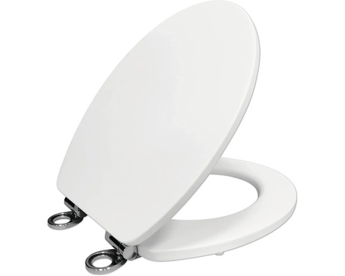 Toaletní sedátko z plastu s nerezovými panty