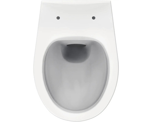 Závěsný klozet z keramiky, pohled shora