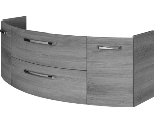 Koupelnová skříňka pod umyvadlo Jungborn VENTITRE grafit 140 x 49,2 x 48 cm Skříňka pod umyvadlo se dvěma zásuvkami a jednou přihrádkou