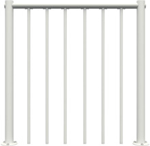 Kovové zábradlí s vertikálními tyčemi