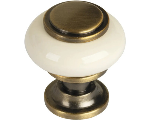 Knopka Alta Ø 31 mm, porcelán bronz, 4 ks