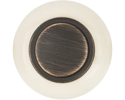 Nábytkový knoflík s kulatým designem a kovovým akcentem