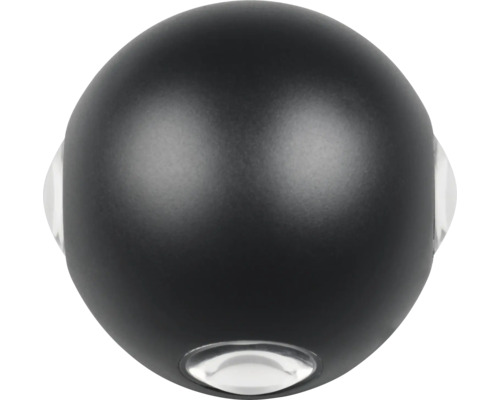 Černé kulové svítidlo pro vnitřní použití