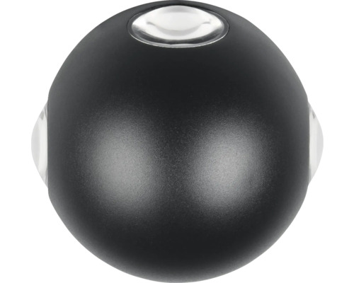 Černý kulový nábytkový knoflík