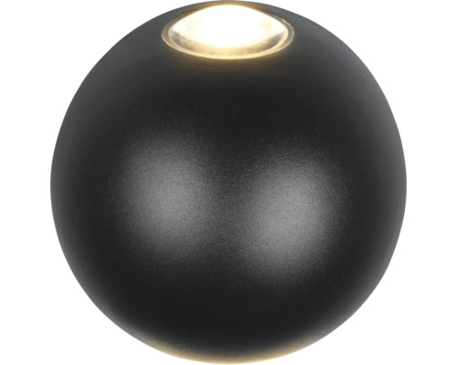 Černé kulové svítidlo