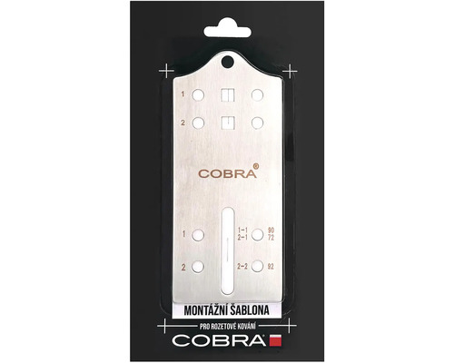 Montážní šablona Cobra pro rozetové kování