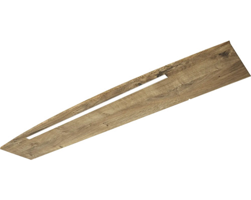 LED osvětlení do koupelny Jungborn VENTITRE 142 x 26,5 cm dub ribbeck 9,5 W Dřevěný panel s integrovaným osvětlením